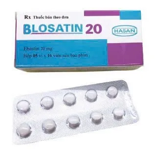 Blosatin 20mg Hasan (H/50v) – Viên nén kháng dị ứng Ebastine